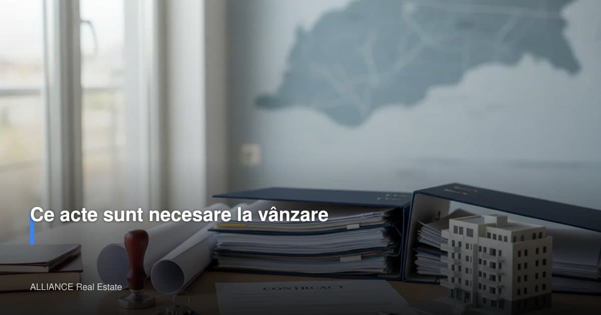 Ce acte sunt necesare la vânzare